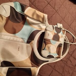 Women's Coach Purse with matching coin purse